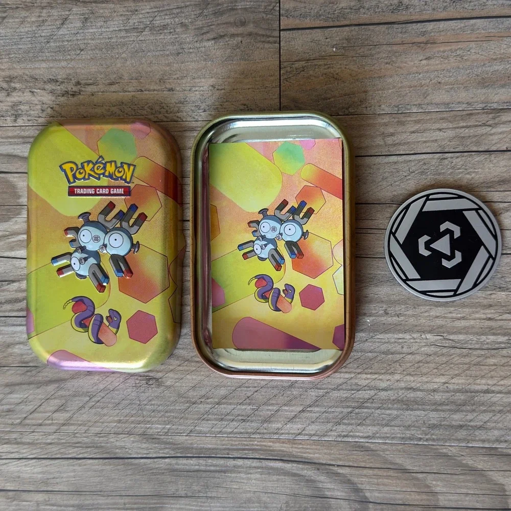 Pokemon TCG Scarlet & Violet 151 Mini Tin Magneton 0082 Empty Tin Art Card Coin